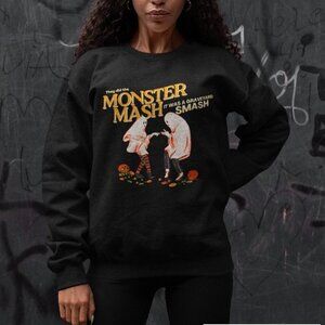 Monster Mash Halloween Sweatshirt Spooky Season Ghost Party Sweater 79